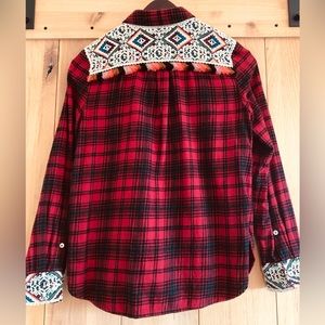 Anthropologie Holding Horses flannel shirt size small
